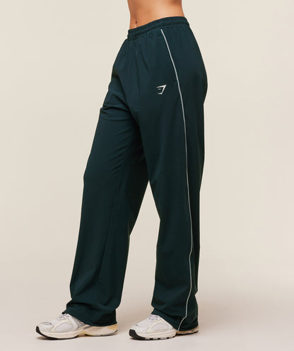 Women's Gymshark Stitch Feature Woven Pants Deep Petrol Blue