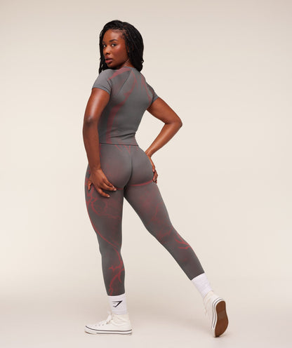 Women's Gymshark Storm Seamless Leggings Gs Dark Grey