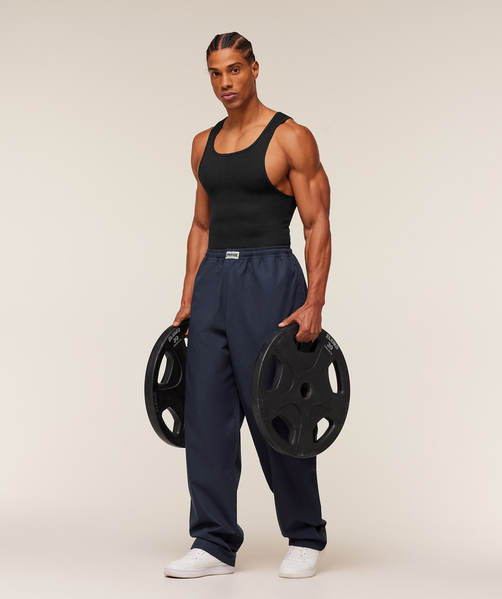 Gymshark Straight Leg Pumper Pants Heavy Blue