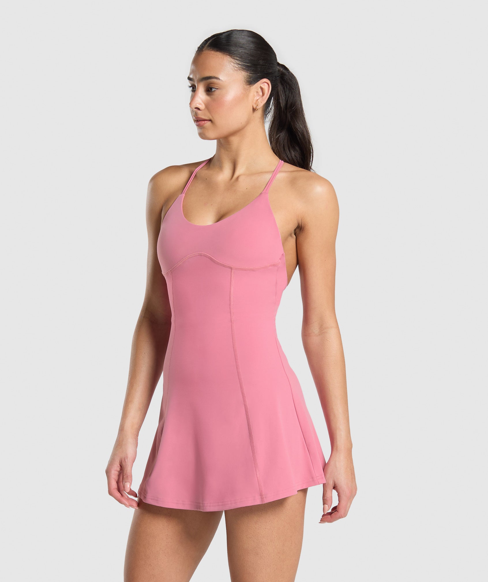 Women's Gymshark Strappy 2-In-1 Dress Sunset Pink