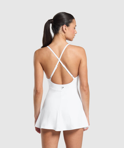Women's Gymshark Strappy 2-In-1 Dress White