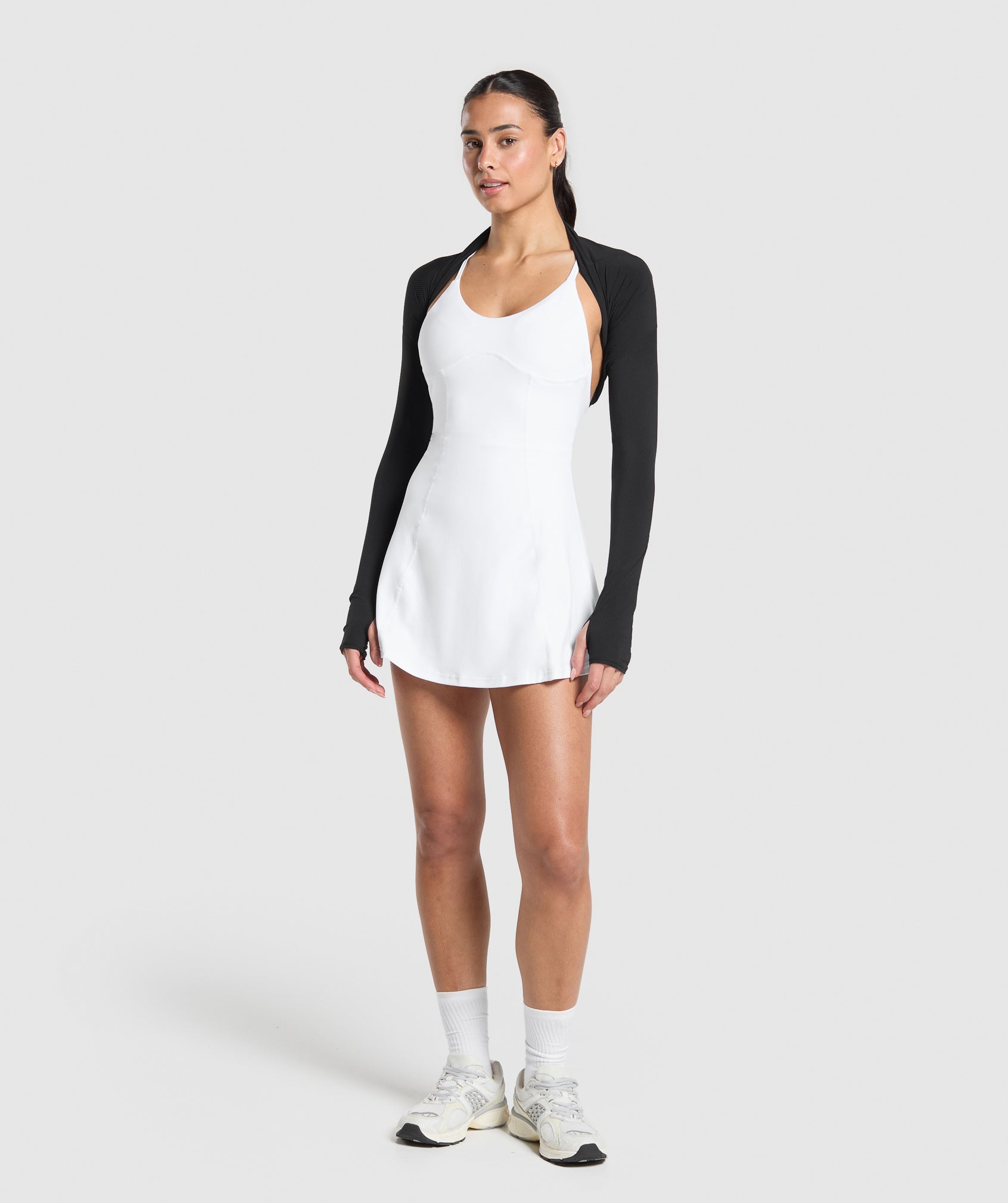 Women's Gymshark Strappy 2-In-1 Dress White