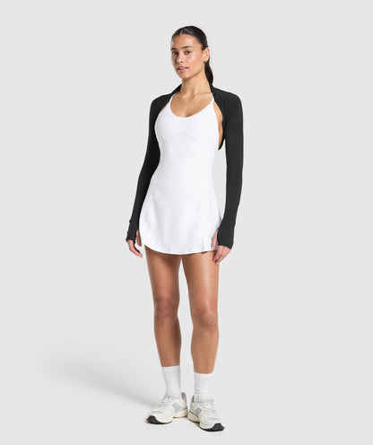 Women's Gymshark Strappy 2-In-1 Dress White
