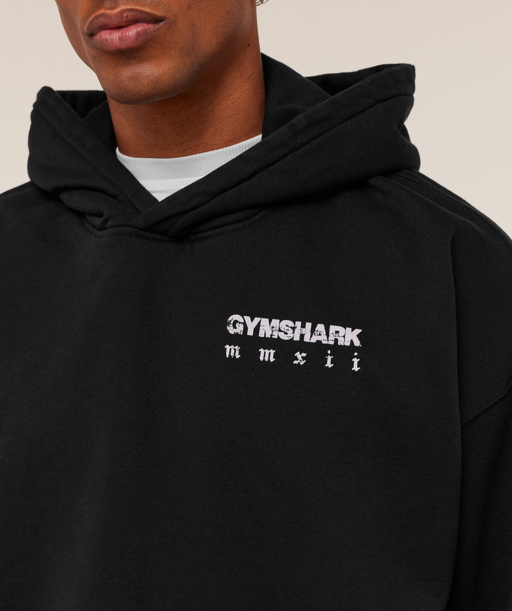 Gymshark Numerals Hoodie Black