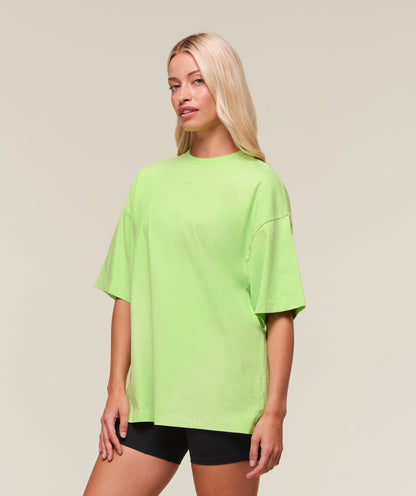 Women's Gymshark Summer Tie-Dye Graphic Oversized T-Shirt Energy Gelato Green
