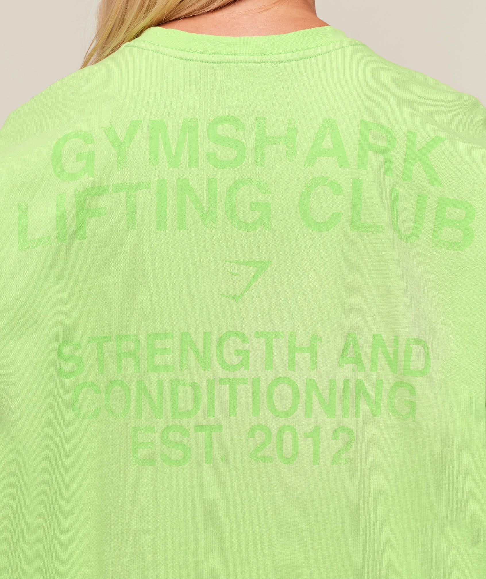 Women's Gymshark Summer Tie-Dye Graphic Oversized T-Shirt Energy Gelato Green
