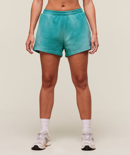 Women's Gymshark Summer Tie-Dye Graphic Shorts Jewel Teal