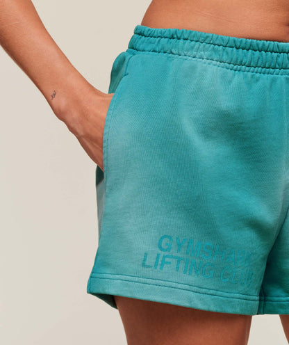 Women's Gymshark Summer Tie-Dye Graphic Shorts Jewel Teal