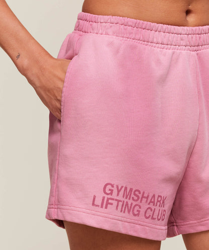 Women's Gymshark Summer Tie-Dye Graphic Shorts Sunset Pink