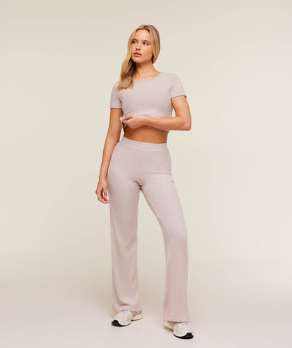 Women's Gymshark Supersoft Straight Leg Pant Dusk Pink