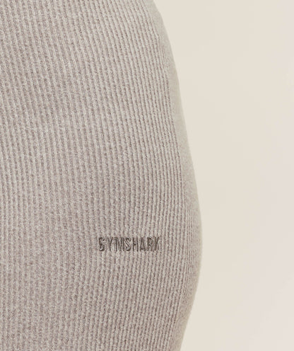 Women's Gymshark Supersoft Straight Leg Pant Light Grey Core Marl