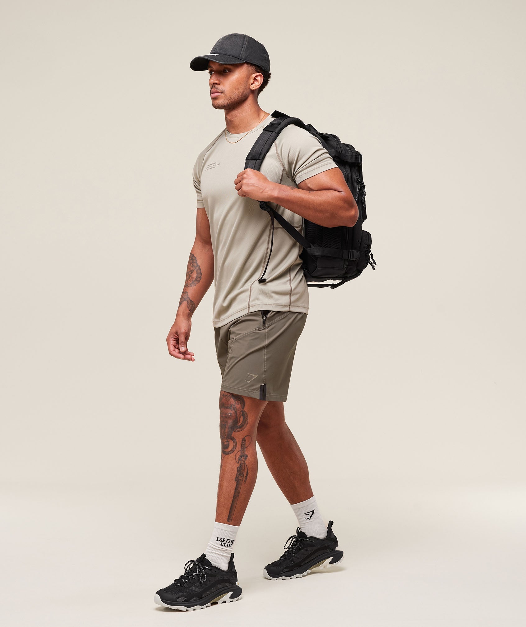Gymshark Tactical 6" Short Camo Brown