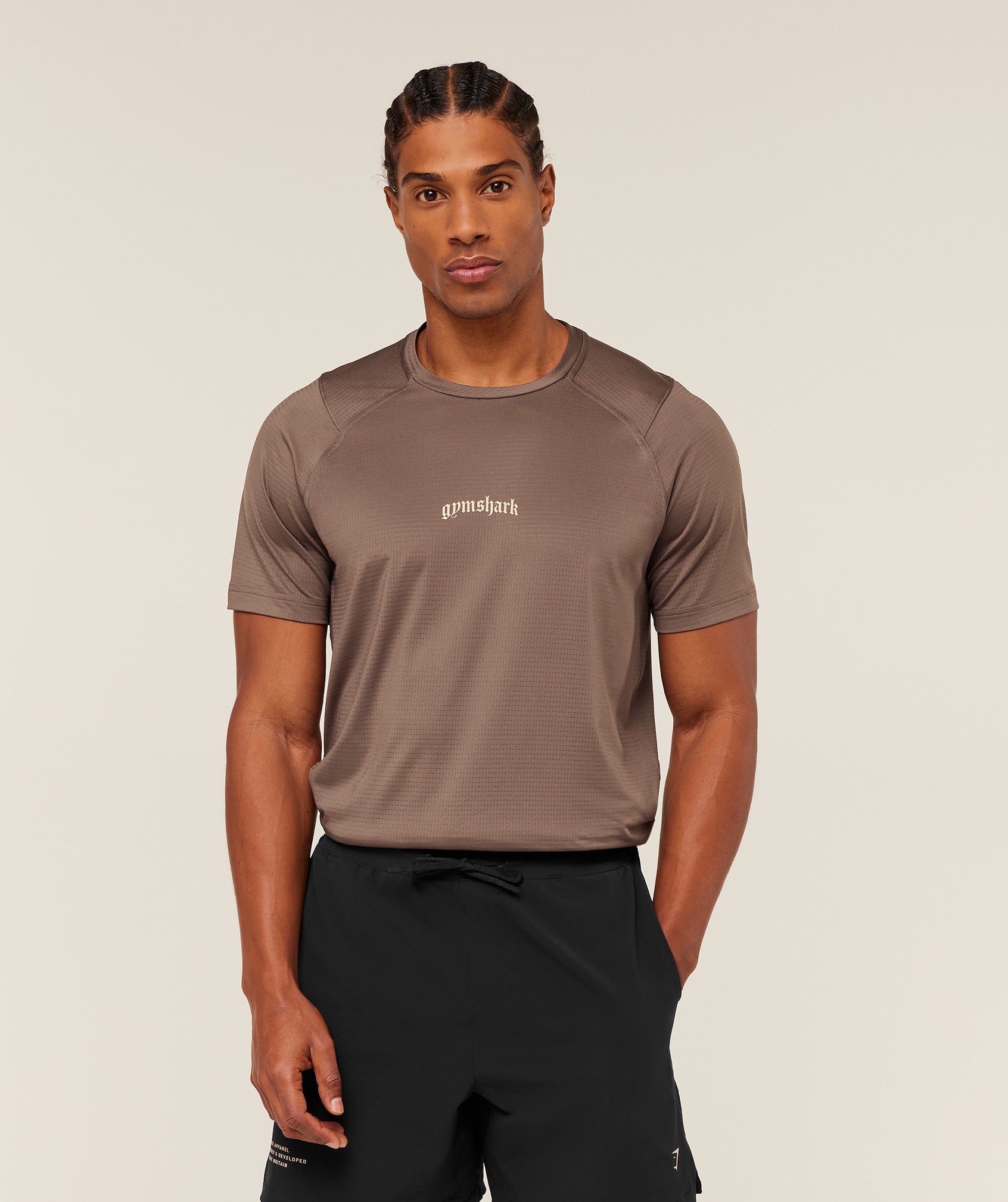Gymshark Tactical T-Shirt Soft Brown