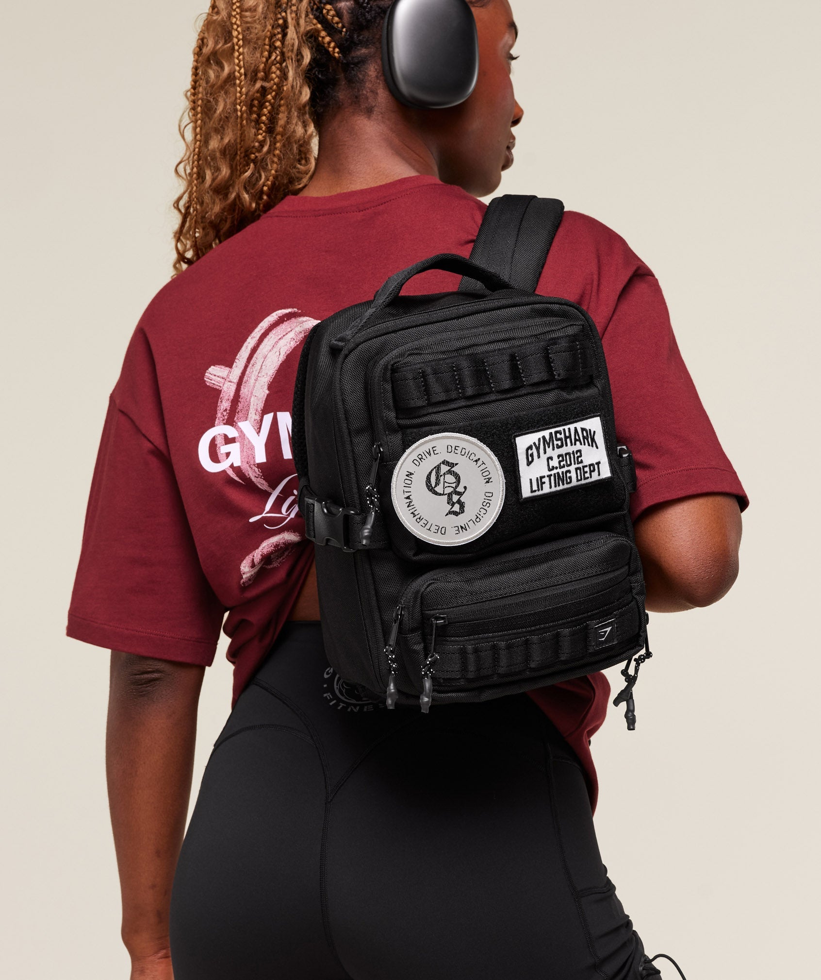 Women's Gymshark Mini Tactical Backpack Black