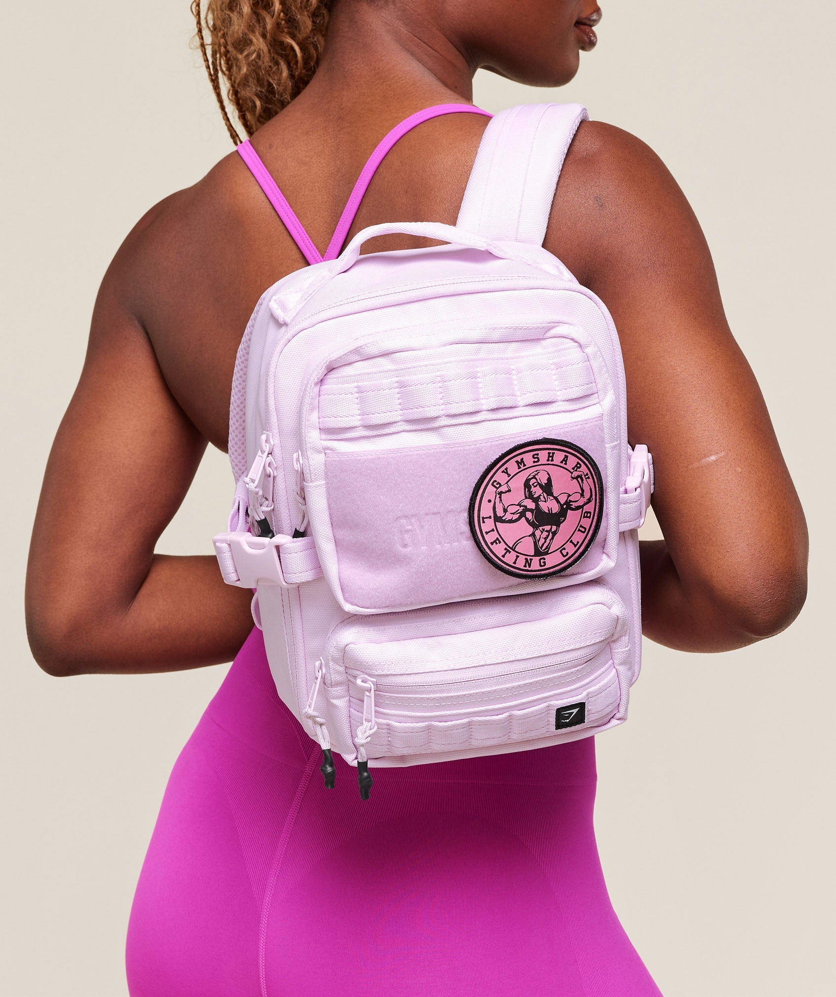Women's Gymshark Mini Tactical Backpack Ice Pink
