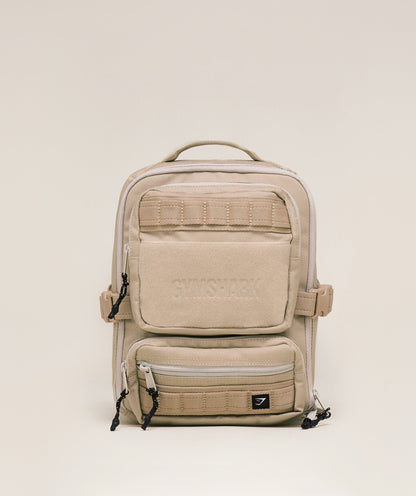Women's Gymshark Mini Tactical Backpack Vanilla Beige