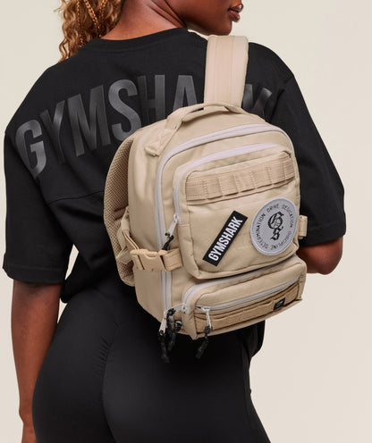 Women's Gymshark Mini Tactical Backpack Vanilla Beige