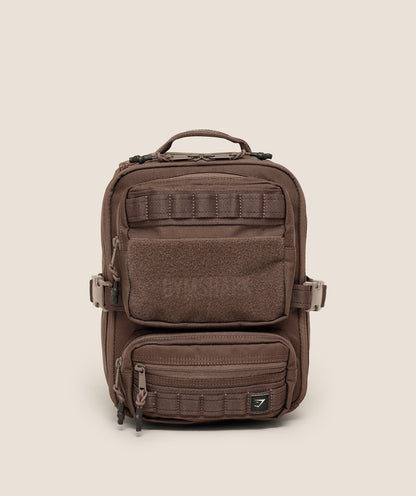 Women's Gymshark Mini Tactical Backpack Soft Brown