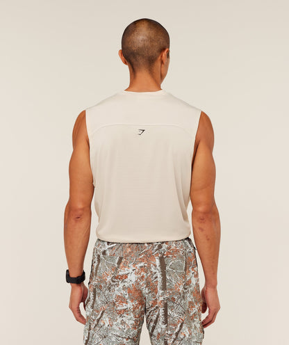 Gymshark Tactical Tank Oat White