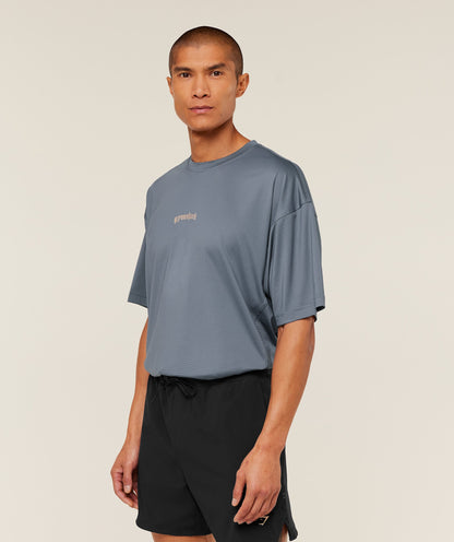 Gymshark Tactical Oversized T-Shirt Iron Blue