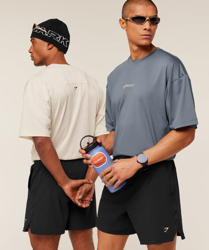 Gymshark Tactical Oversized T-Shirt Iron Blue