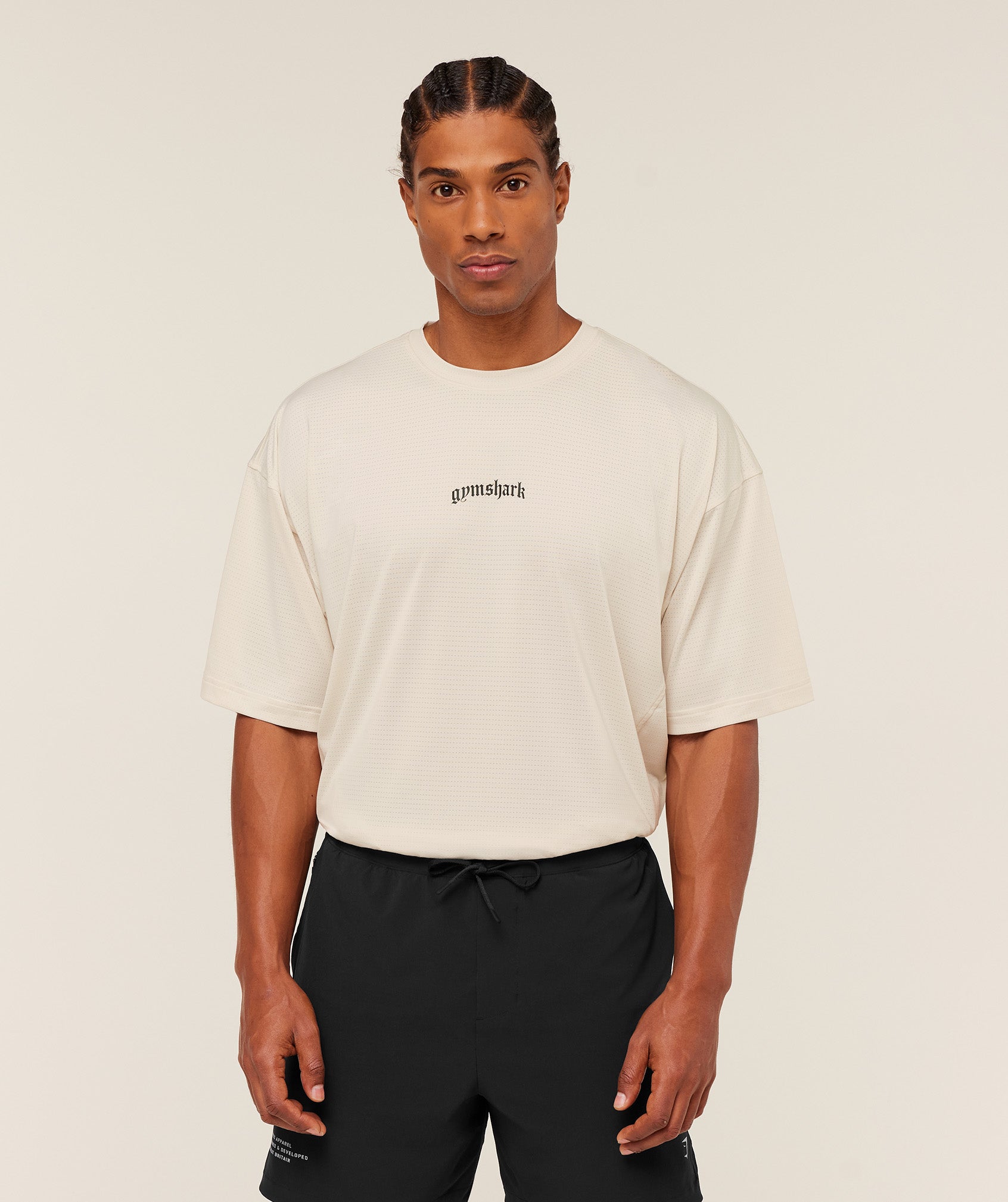 Gymshark Tactical Oversized T-Shirt Oat White