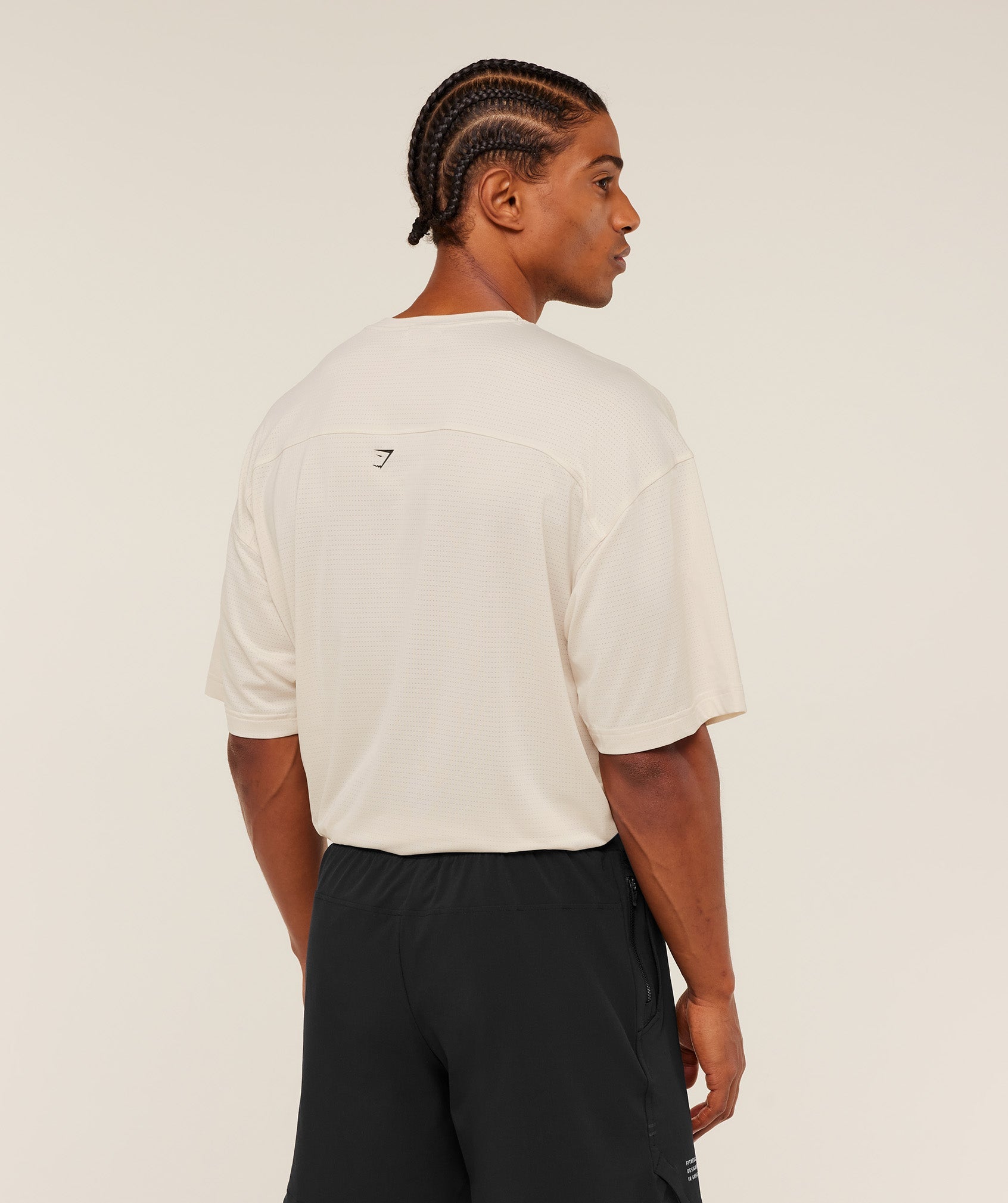 Gymshark Tactical Oversized T-Shirt Oat White