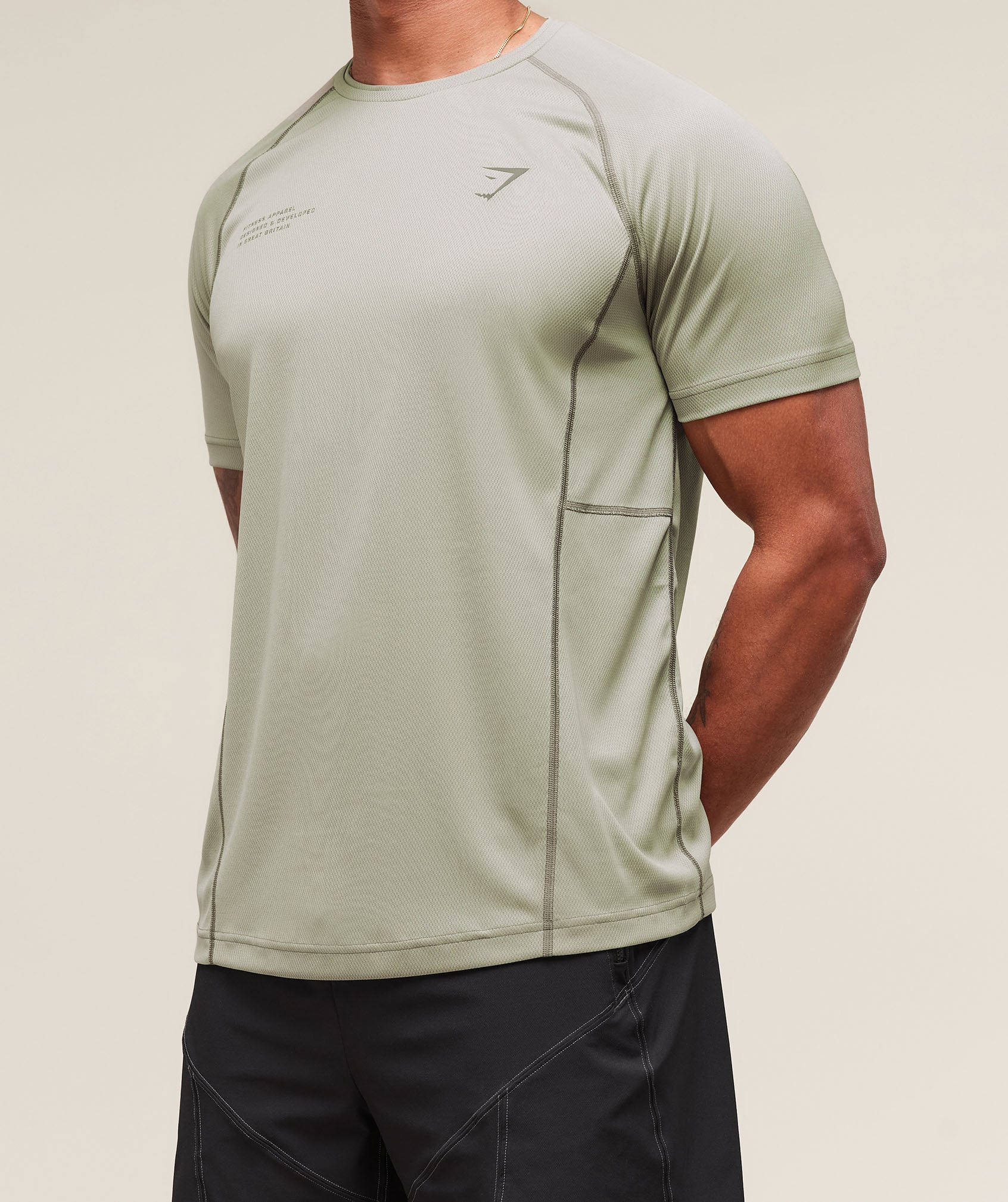 Gymshark Tactical T-Shirt Chalk Green