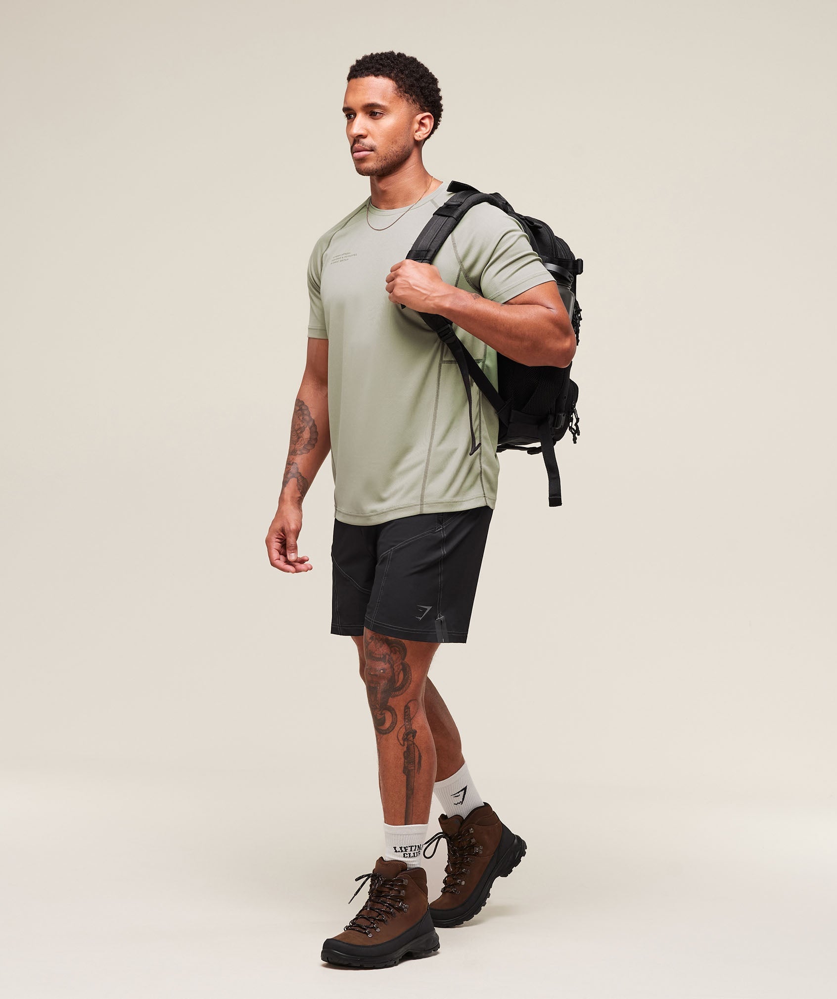 Gymshark Tactical T-Shirt Chalk Green