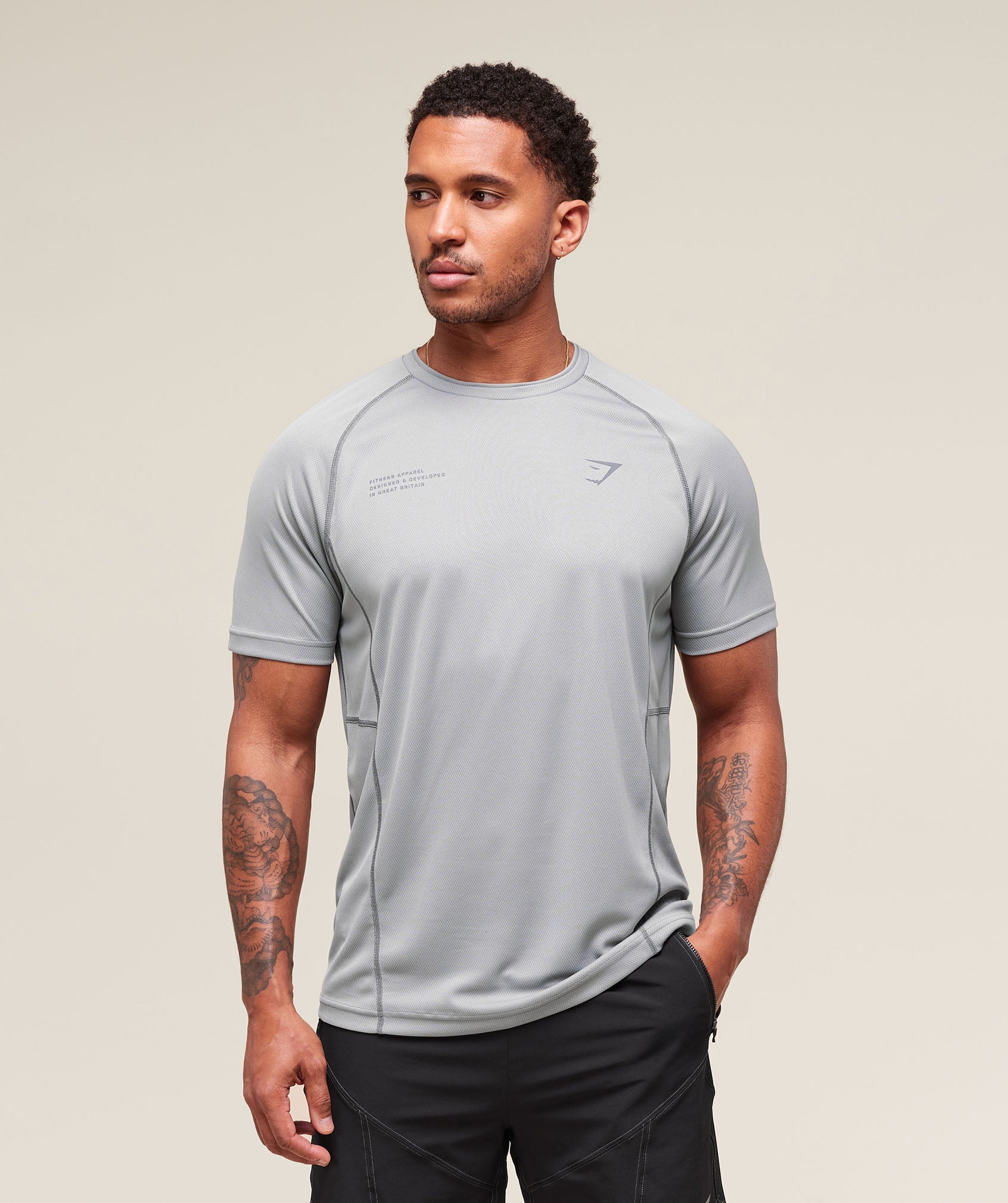 Gymshark Tactical T-Shirt Smokey Grey