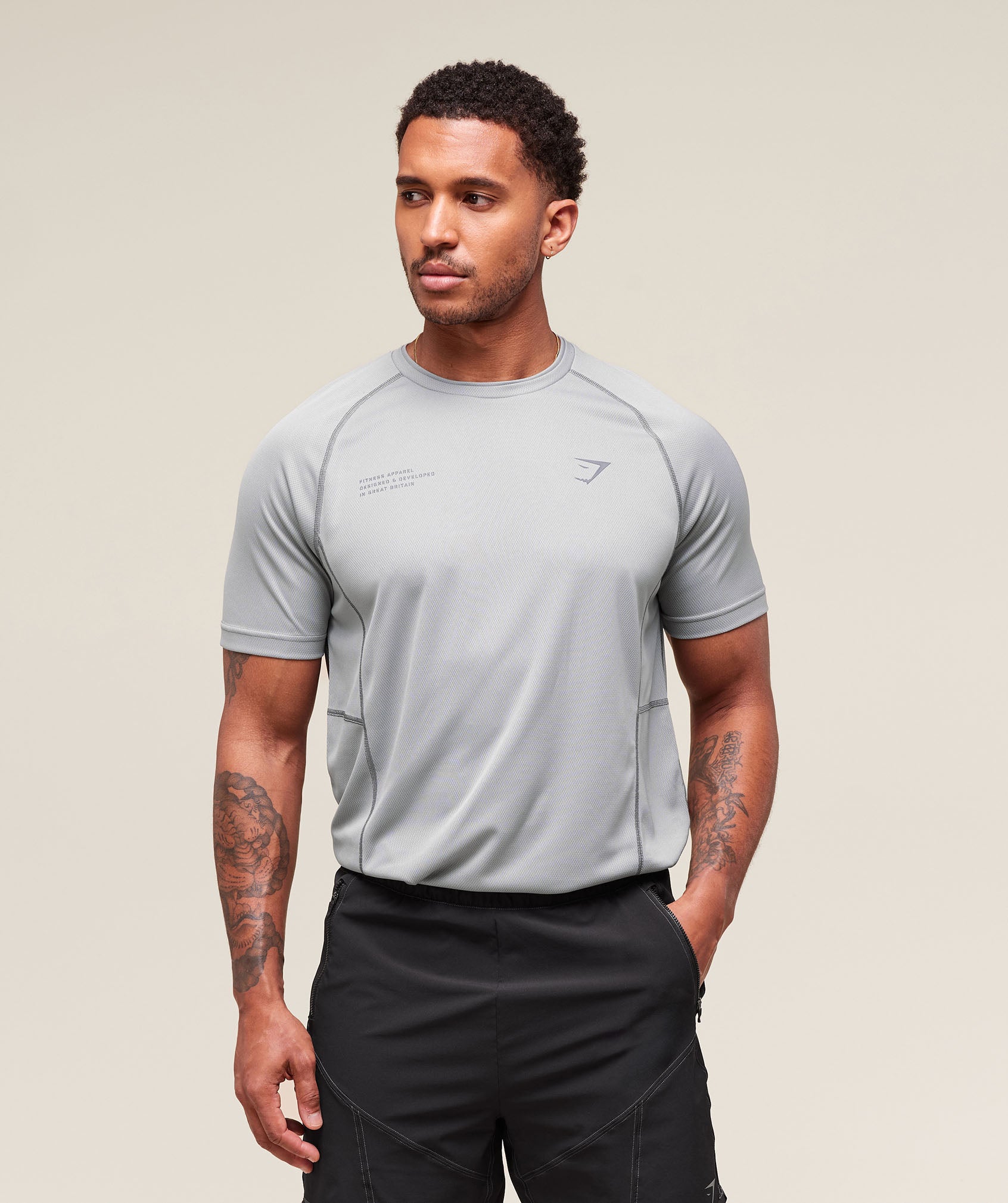 Gymshark Tactical T-Shirt Smokey Grey