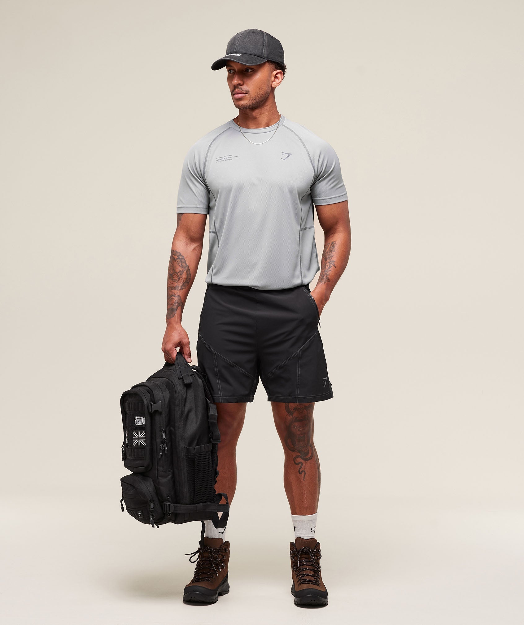 Gymshark Tactical T-Shirt Smokey Grey