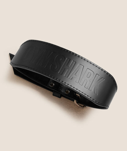 Gymshark Tapered Double Prong Lifting Belt Black
