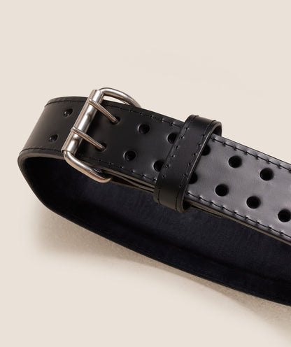 Gymshark Tapered Double Prong Lifting Belt Black