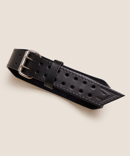 Women's Gymshark Tapered Double Prong Lifting Belt Black
