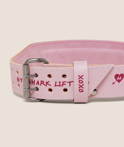 Women's Gymshark Graphic Tapered Lifting Belt Cloud Pink