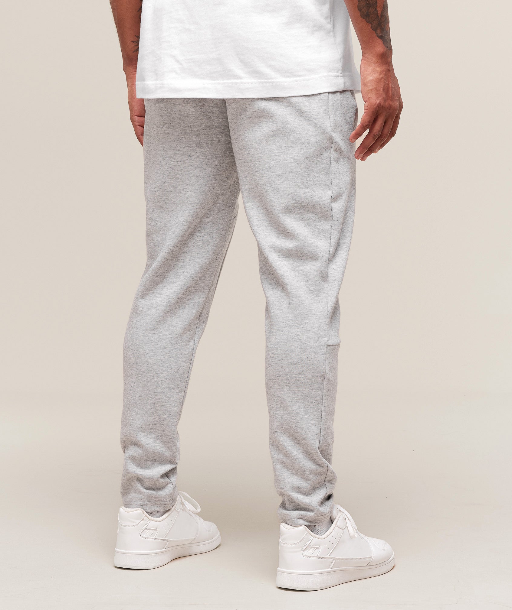 Gymshark Interlock Tech Joggers Light Grey Core Marl