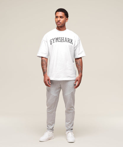 Gymshark Interlock Tech Joggers Light Grey Core Marl
