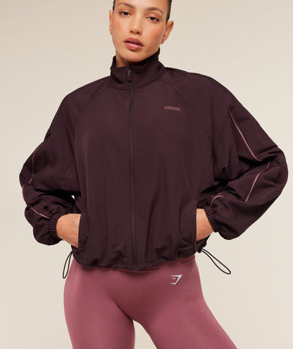 Women's Gymshark To From Zip Through Cherry Purple