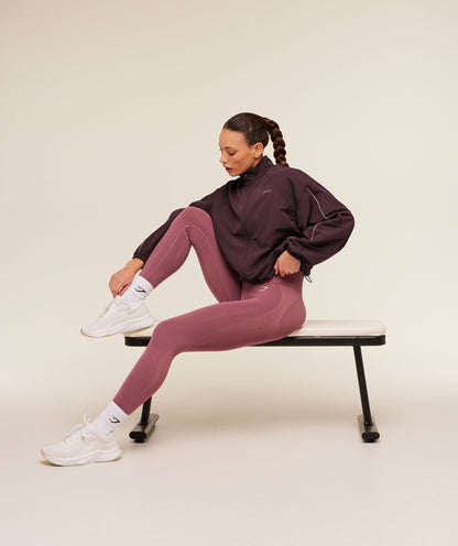 Women's Gymshark To From Zip Through Cherry Purple