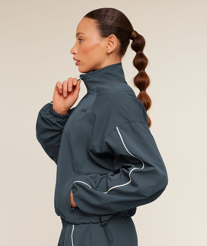 Women's Gymshark To From Zip Through Stealth Blue