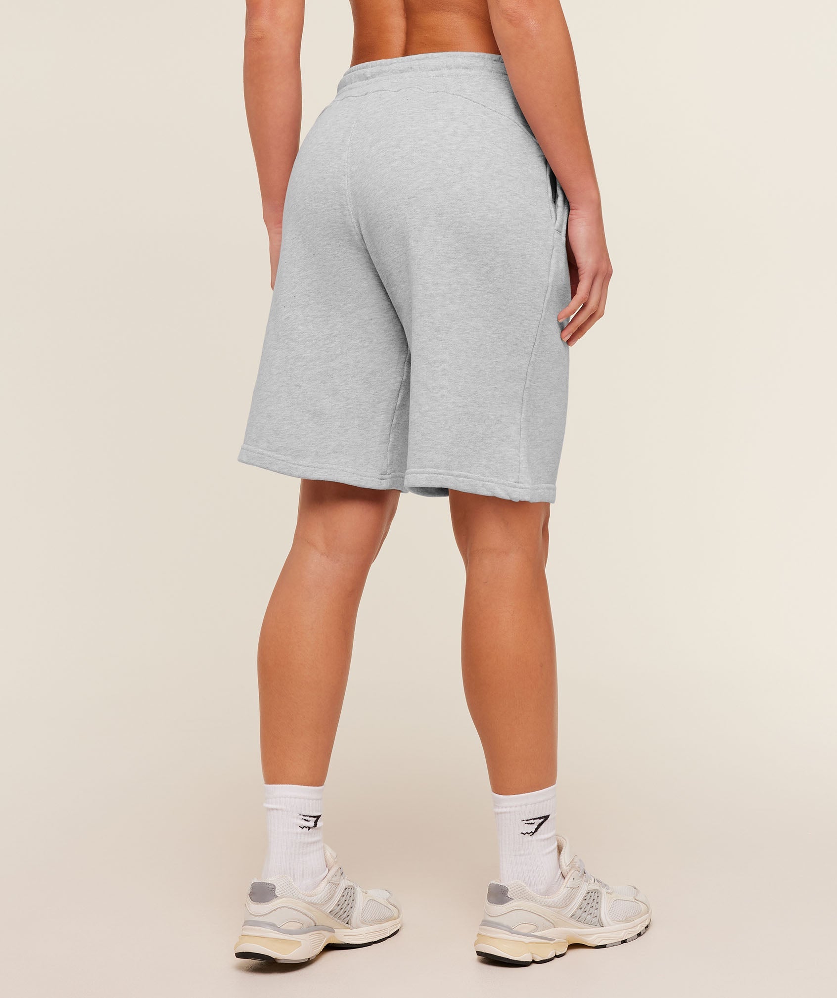 Women's Gymshark To From Shorts Bros Soft Grey Marl