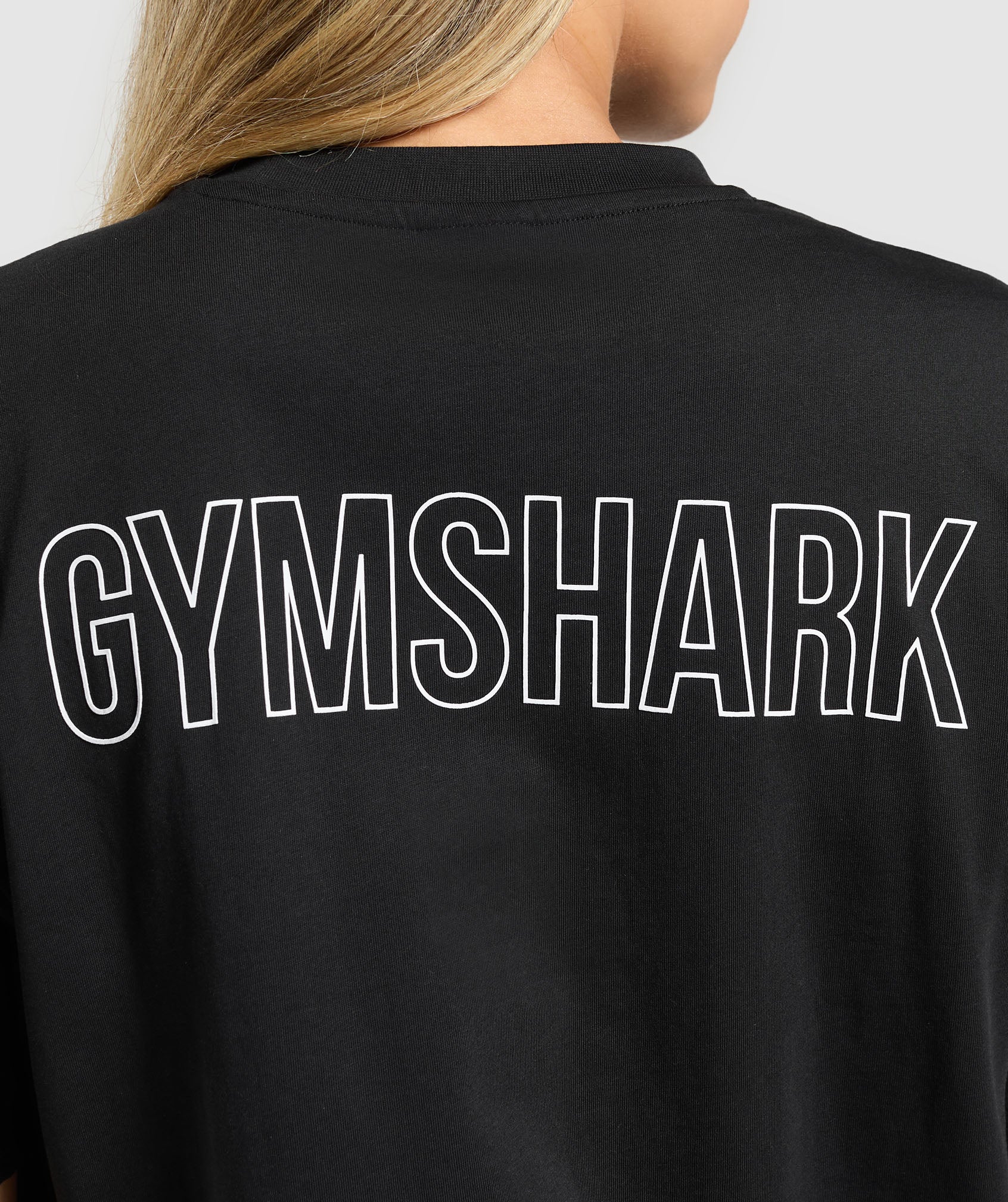 Women's Gymshark Trace Graphic Oversized T-Shirt Black