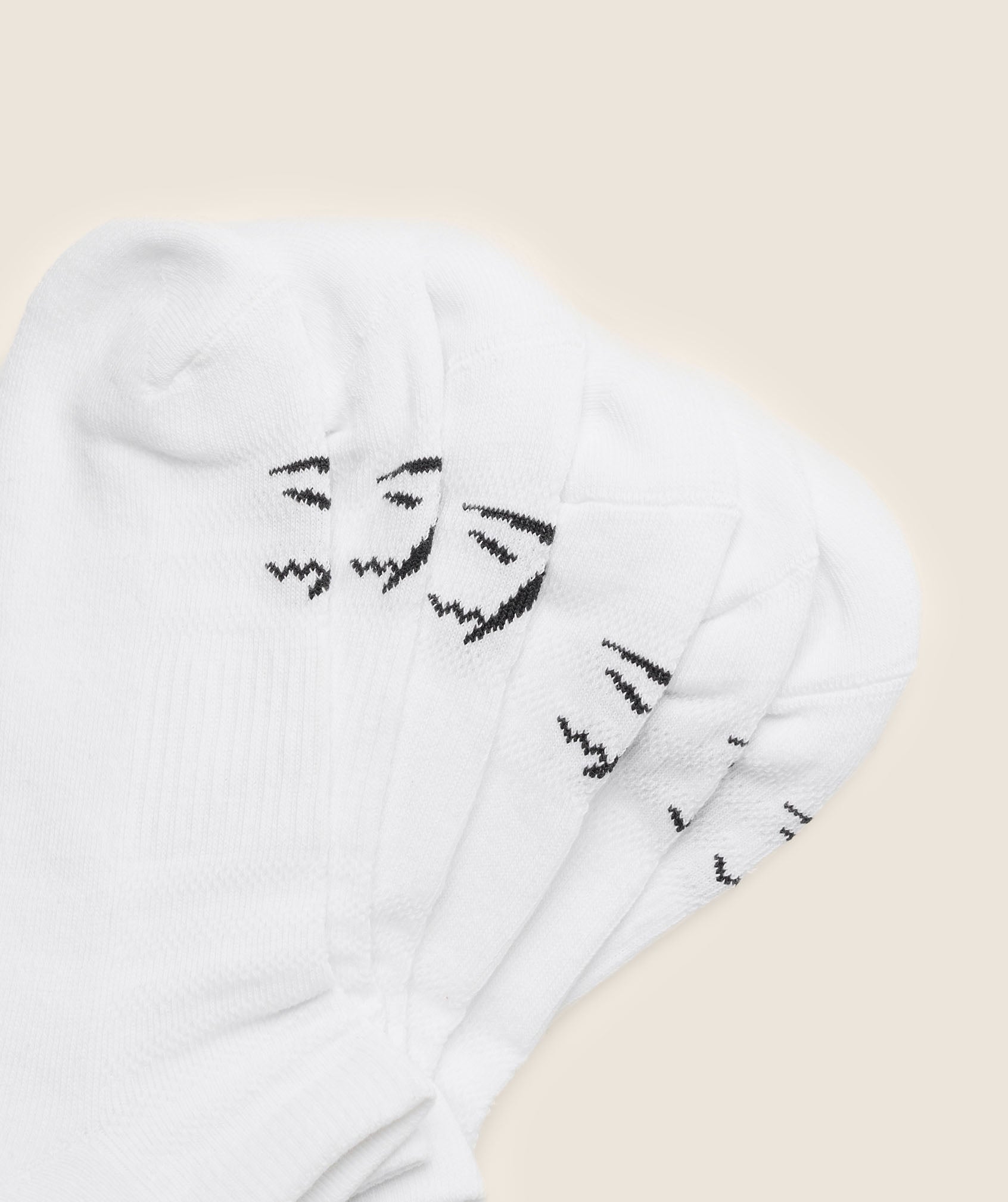 Gymshark Trainer Socks 3Pk White