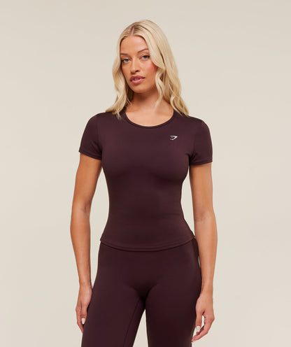 Women's Gymshark Training Baby Tee Cherry Purple