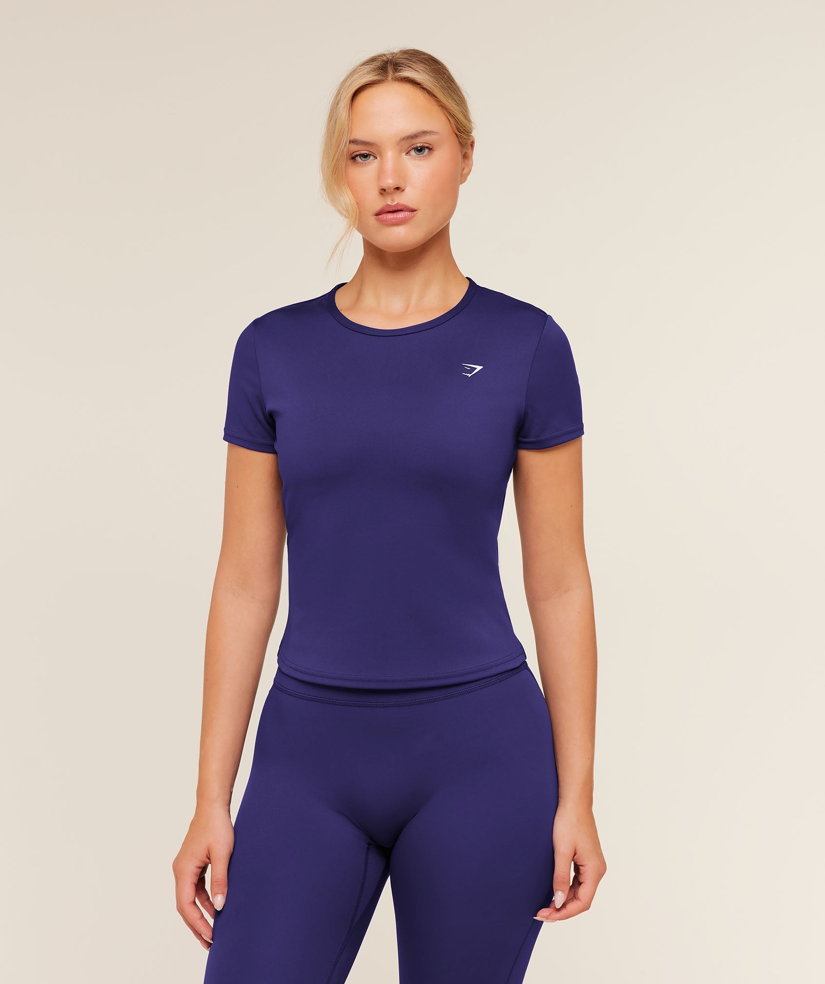 Women's Gymshark Training Baby Tee Indigo Purple