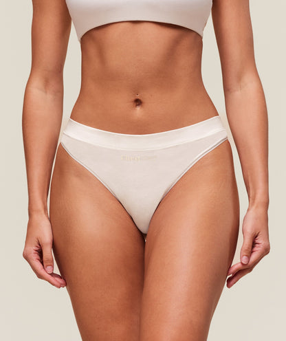 Women's Gymshark Training Day Graphic 7Pk Cotton Thong White
