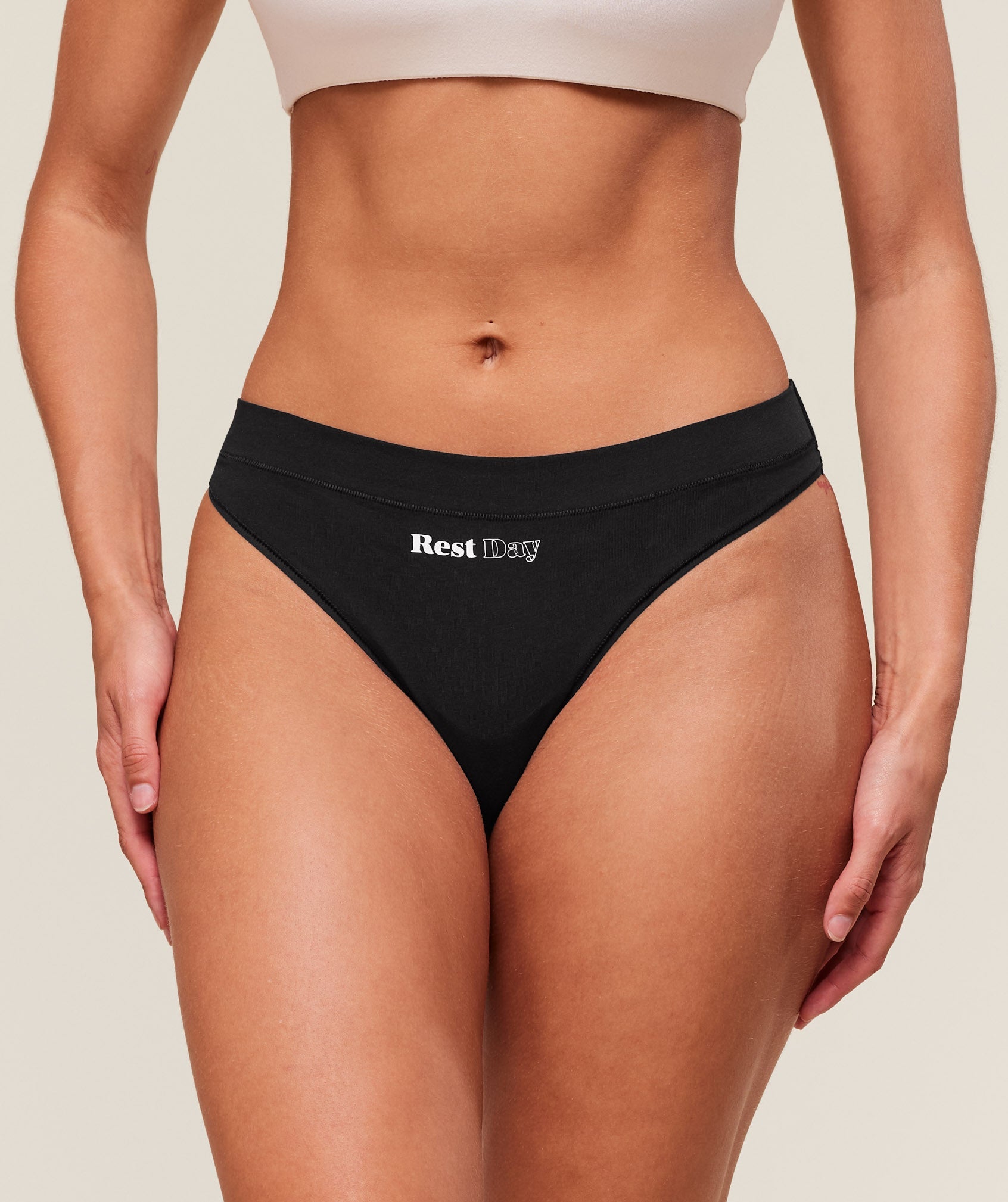 Women's Gymshark Training Day Graphic 7Pk Cotton Thong White