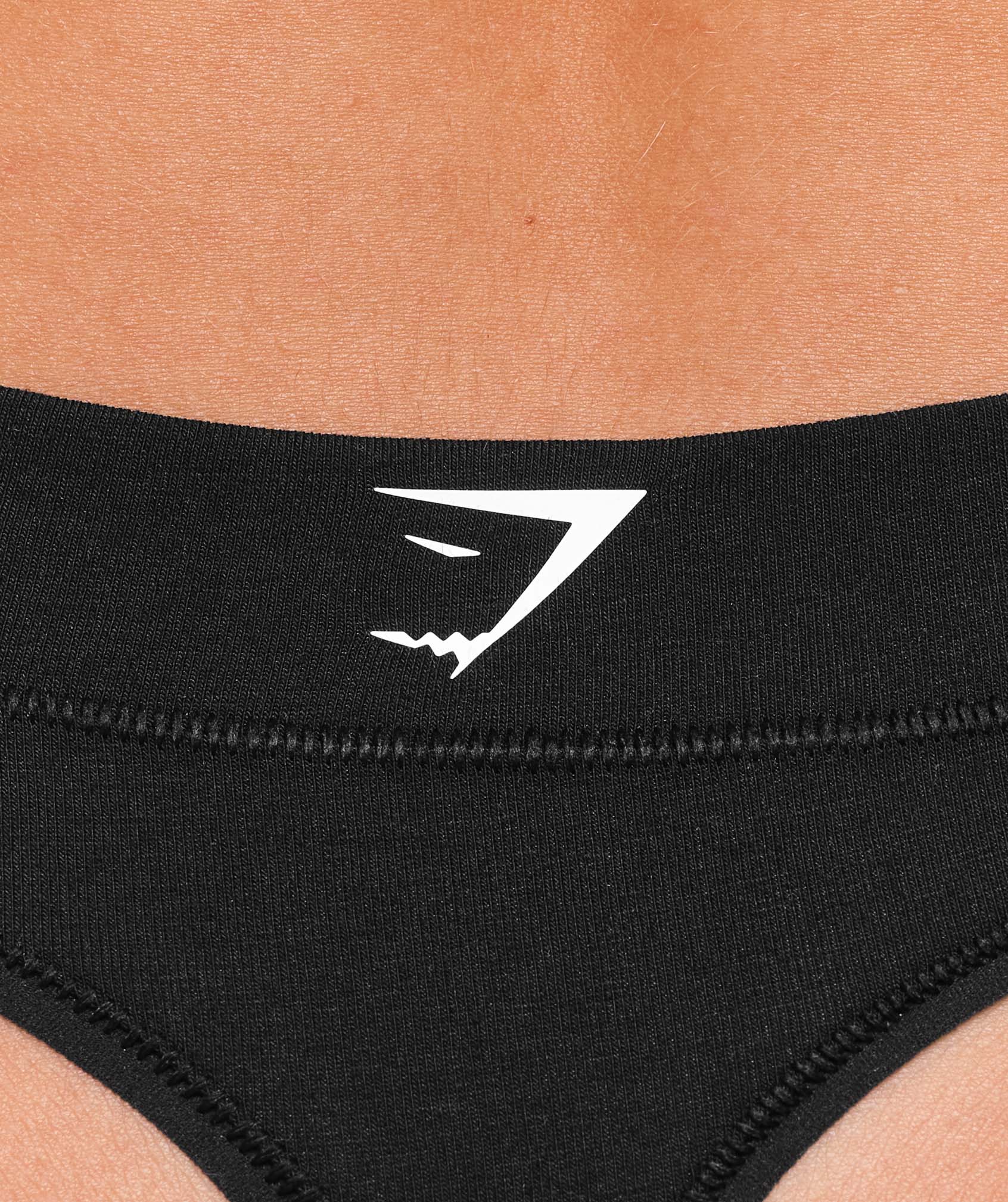 Women's Gymshark Training Day Graphic 7Pk Cotton Thong White