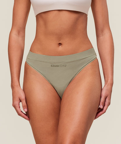 Women's Gymshark Training Day Graphic 7Pk Cotton Thong White